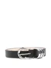 Dehanche Hollyhock Multi-hoop Belt In Black