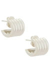 Dehanche Hollyhock Small Earrings In White
