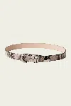 Dehanche Hollyhock Snake Belt In Silver