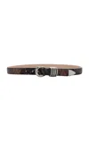 Dehanche Hollyhock Snake-effect Leather Belt In Python