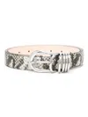 Dehanche Hollyhock Snakeskin-effect Leather Belt In Nude