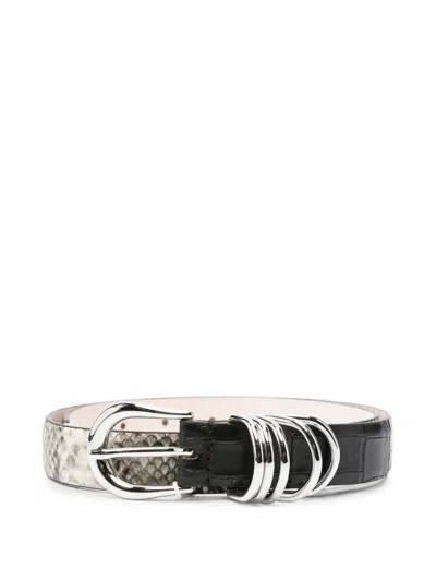 Dehanche Hollyhock Snakeskin-effect Croc-effect Belt In Multi