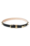 Dehanche Déhanche Hollyhock Stud Leather Belt In Black