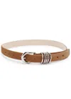 Dehanche Hollyhock Suede Belt In Brown