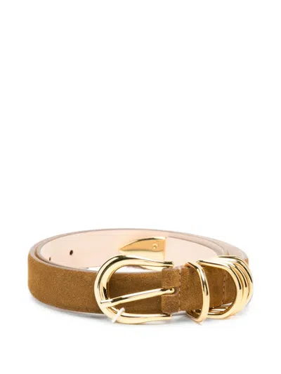 Dehanche Hollyhock Suede Belt In Multi
