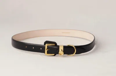 Dehanche Jolinard Calfskin Belt In Black/gold