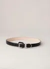 Dehanche Jolinard Leather Belt In Black In Black