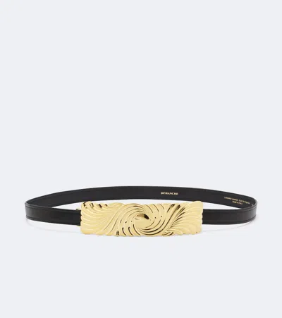 Dehanche Laurent Leather Belt In Schwarz