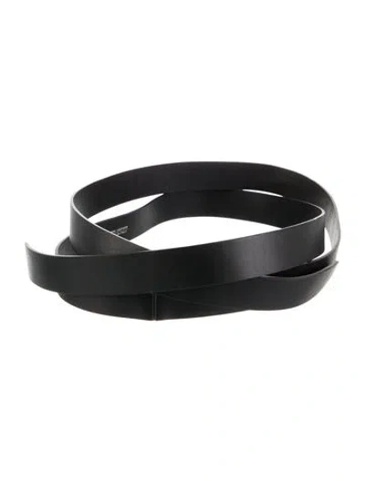 Pre-owned Dehanche Leather Belt In Black