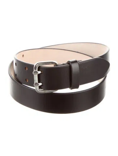 Pre-owned Dehanche Leather Belt In Black