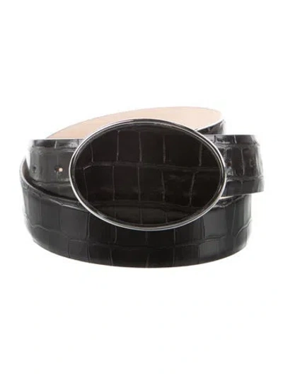 Pre-owned Dehanche Leather Belt In Black