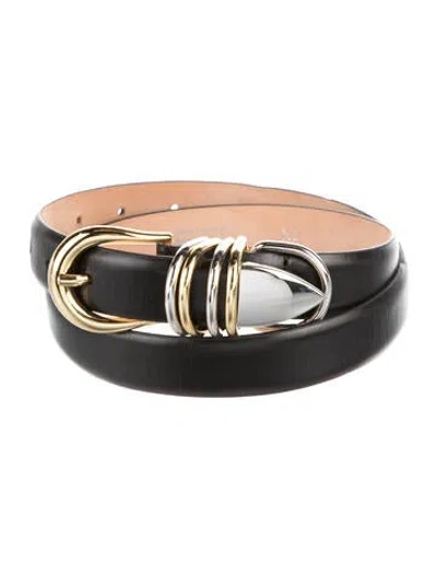 Pre-owned Dehanche Leather Belt In Black