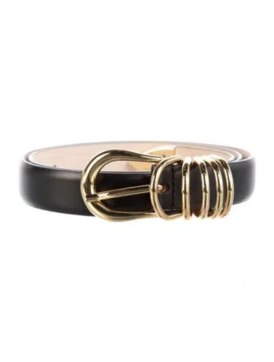 Pre-owned Dehanche Leather Belt In Black