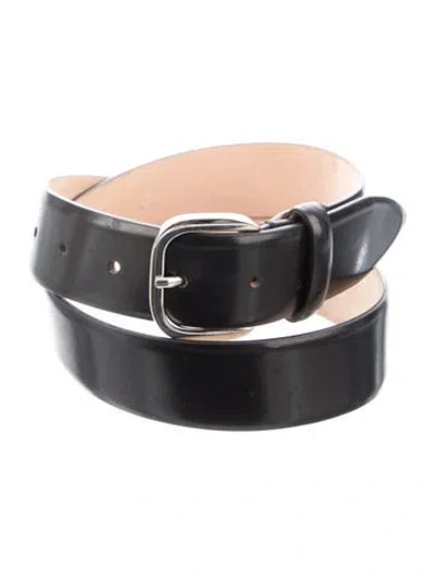 Pre-owned Dehanche Leather Belt In Black