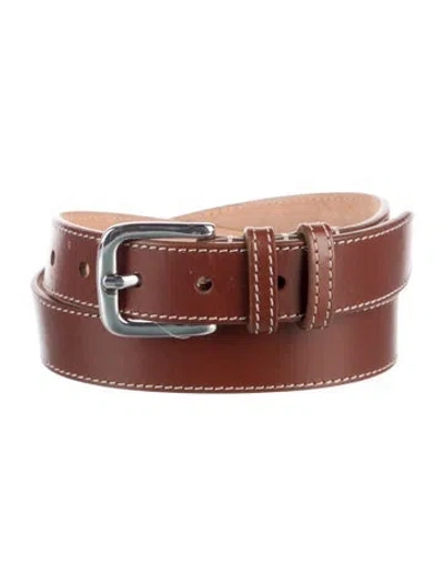 Pre-owned Dehanche Leather Belt In Brown