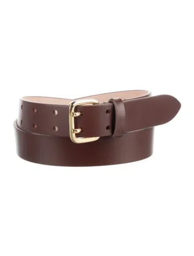 Pre-owned Dehanche Leather Belt In Brown