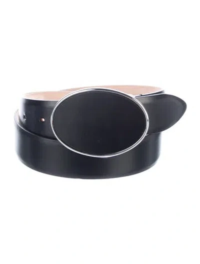 Pre-owned Dehanche Leather Waist Belt In Black