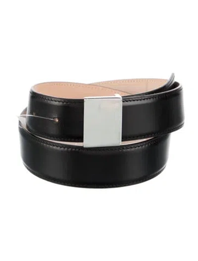 Pre-owned Dehanche Leather Waist Belt In Black