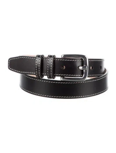 Pre-owned Dehanche Leather Waist Belt In Black