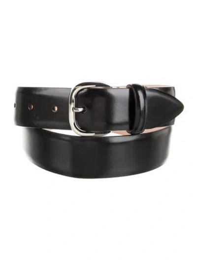 Pre-owned Dehanche Leather Waist Belt In Black