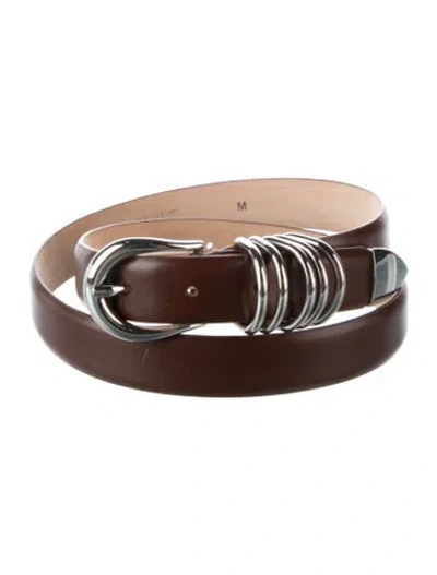 Pre-owned Dehanche Leather Waist Belt In Brown
