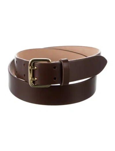 Pre-owned Dehanche Leather Waist Belt In Brown