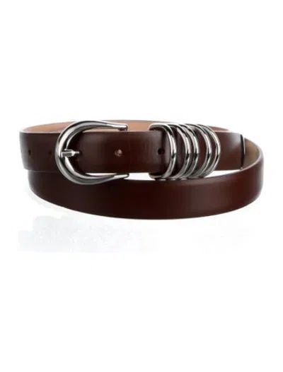 Pre-owned Dehanche Leather Waist Belt In Brown