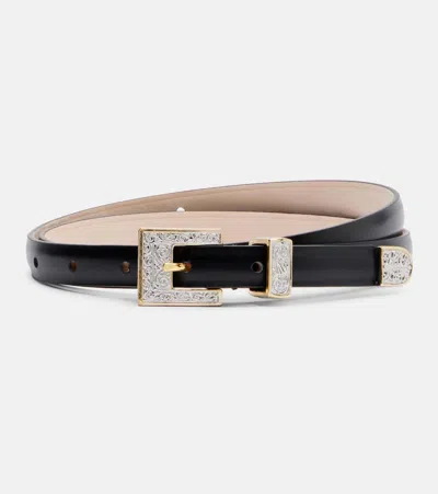 Dehanche Déhanche Lotti Leather Belt In Black