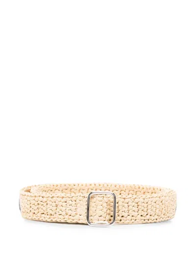 Dehanche Mako Raffia Belt In Brown