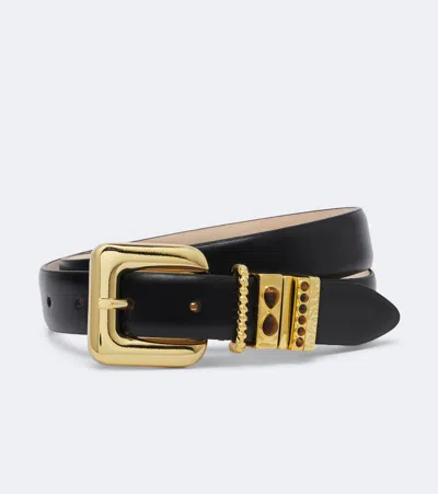 Dehanche Déhanche Mara Embellished Leather Belt In Black
