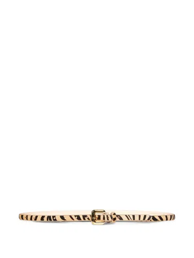 Dehanche Mara Zebra-print Belt In Neutrals