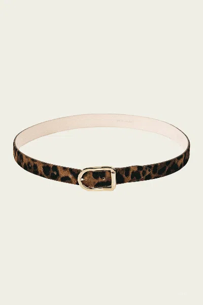 Dehanche Mija Calf Hair Belt In Dark Jaguar