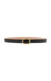 Dehanche Mija Leather Belt In Black