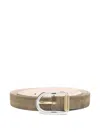 Dehanche Mija Suede Mixed Belt In Green