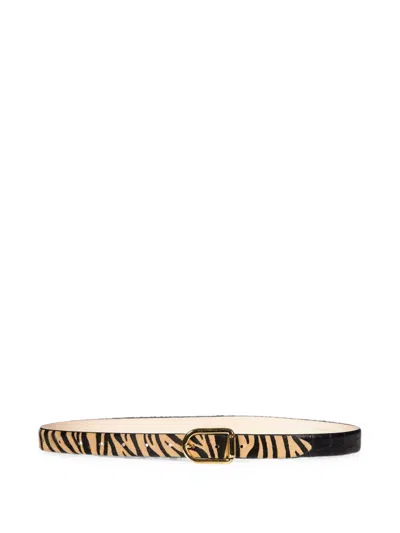 Dehanche Mija Zebra-print Belt In Multi