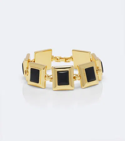 Dehanche Déhanche Onyx 18kt Gold-plated Bracelet