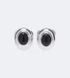 Dehanche Déhanche Onyx Stud Earrings In Silver