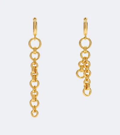 Dehanche Déhanche Revenge Asymmetric Chain Drop Earrings In Gold