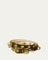 Dehanche Revenge Calfskin Leather Belt In Multi