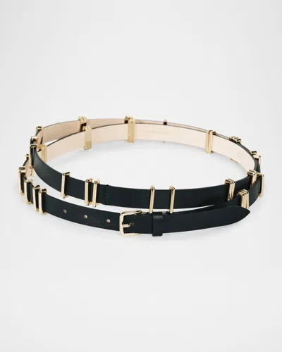 Dehanche Richa Leather Belt In Black