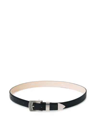 Dehanche Rosen Leather Belt In Black