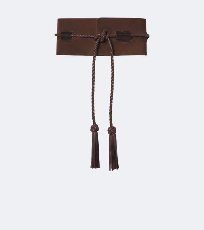 Dehanche Déhanche Sedona Suede Corset Belt In Brown