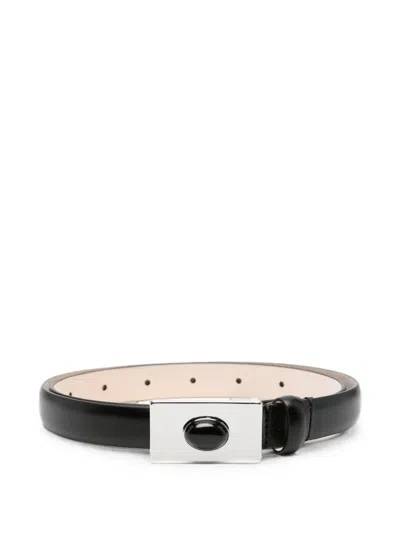 Dehanche Signet Stone Belt In Black