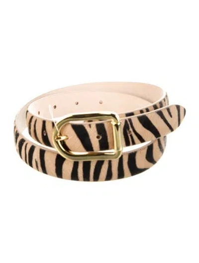 Pre-owned Dehanche Skinny Fur Belt In Multi