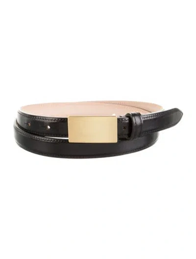 Pre-owned Dehanche Skinny Leather Belt Kit In Black