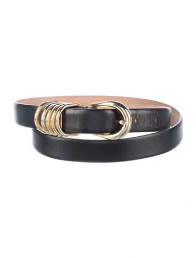 Pre-owned Dehanche Skinny Leather Belt In Multi