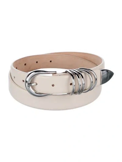 Pre-owned Dehanche Skinny Leather Belt In Neutrals