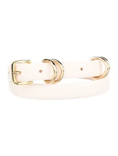 Pre-owned Dehanche Skinny Leather Belt In Pink