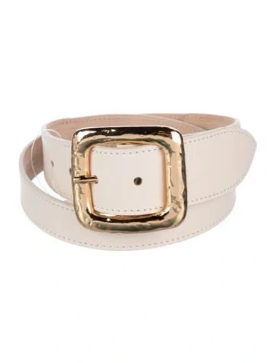 Pre-owned Dehanche Skinny Leather Waist Belt In Neutrals