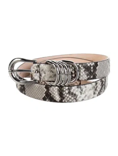 Pre-owned Dehanche Snakeskin Belt In Neutrals